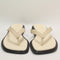 Womens Vagabond Shoemakers Izzy Toe Thong Sandals Off White Leather UK Size 4
