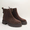 Womens OFFICE Archie Chunky Chelsea Ankle Boots Brown Suede UK Size 5