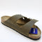 Mens BIRKENSTOCK Arizona Two Strap Sandals Faded Khaki Oiled Leather UK Size 10.5 EU45