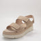 Womens OFFICE Summer Two Part Platform Sandals Beige UK Size 6