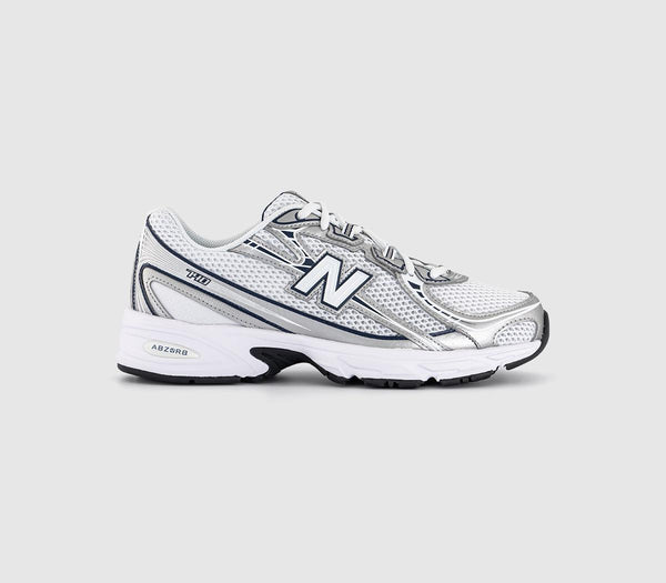 New Balance 740 V2 Trainers White Navy UK Size 6