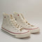 Converse All Star Hi Trainers Heart Vintage White Egret UK Size 5