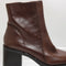 Womens OFFICE Annabella Square Toe Leather Choc Brown Leather UK Size 6
