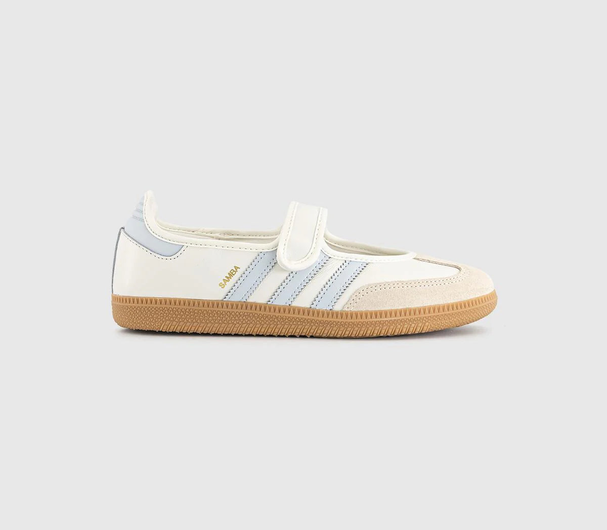 adidas Samba Jane Trainers Cloud White Gum Halo Blue UK Size 6.5
