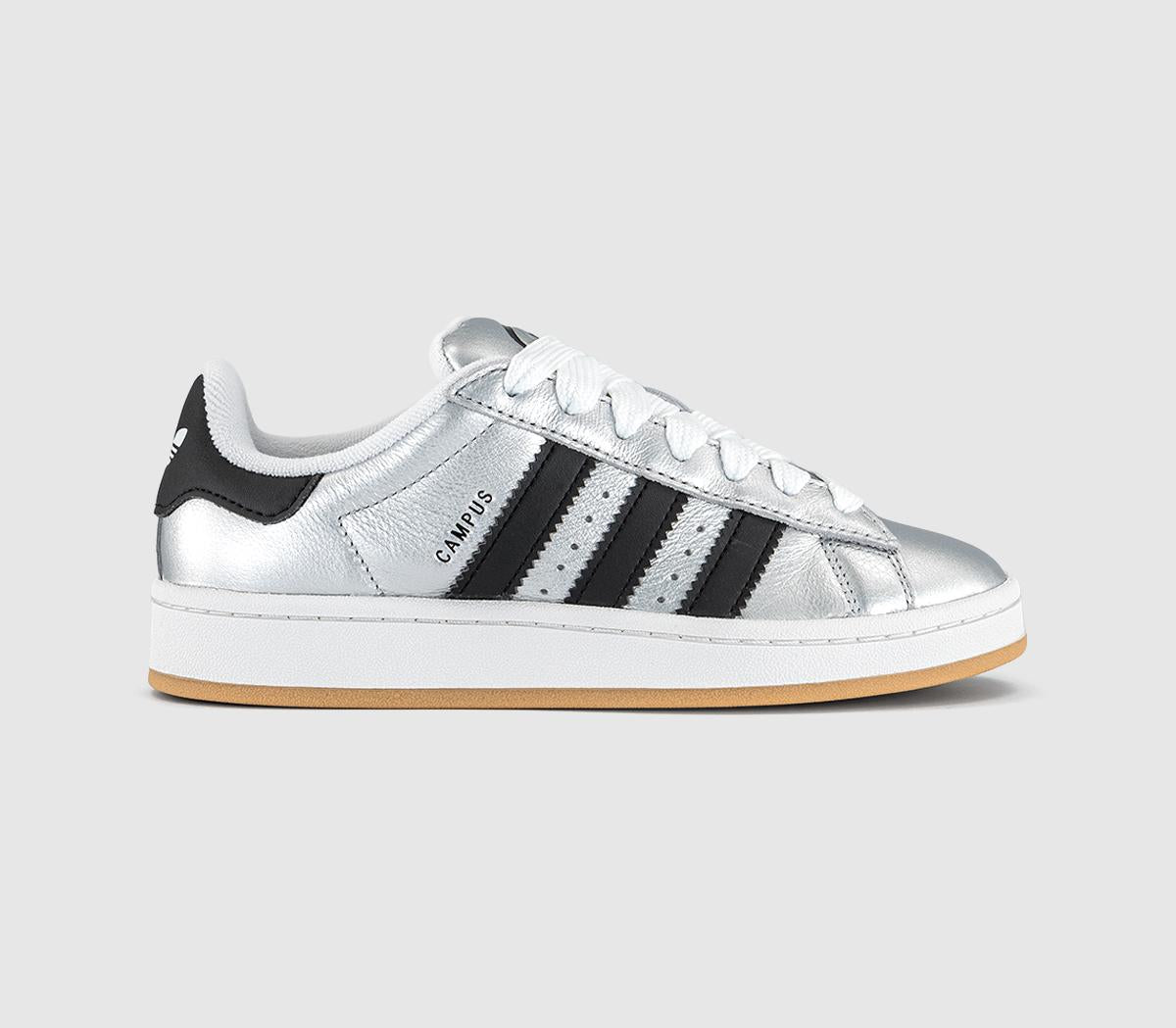 adidas Campus 00s Trainers Silver Metallic Black White UK Size 5.5