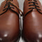 Mens OFFICE Master Plain Toe Derby Lace Up Shoes Tan Leather UK Size 10