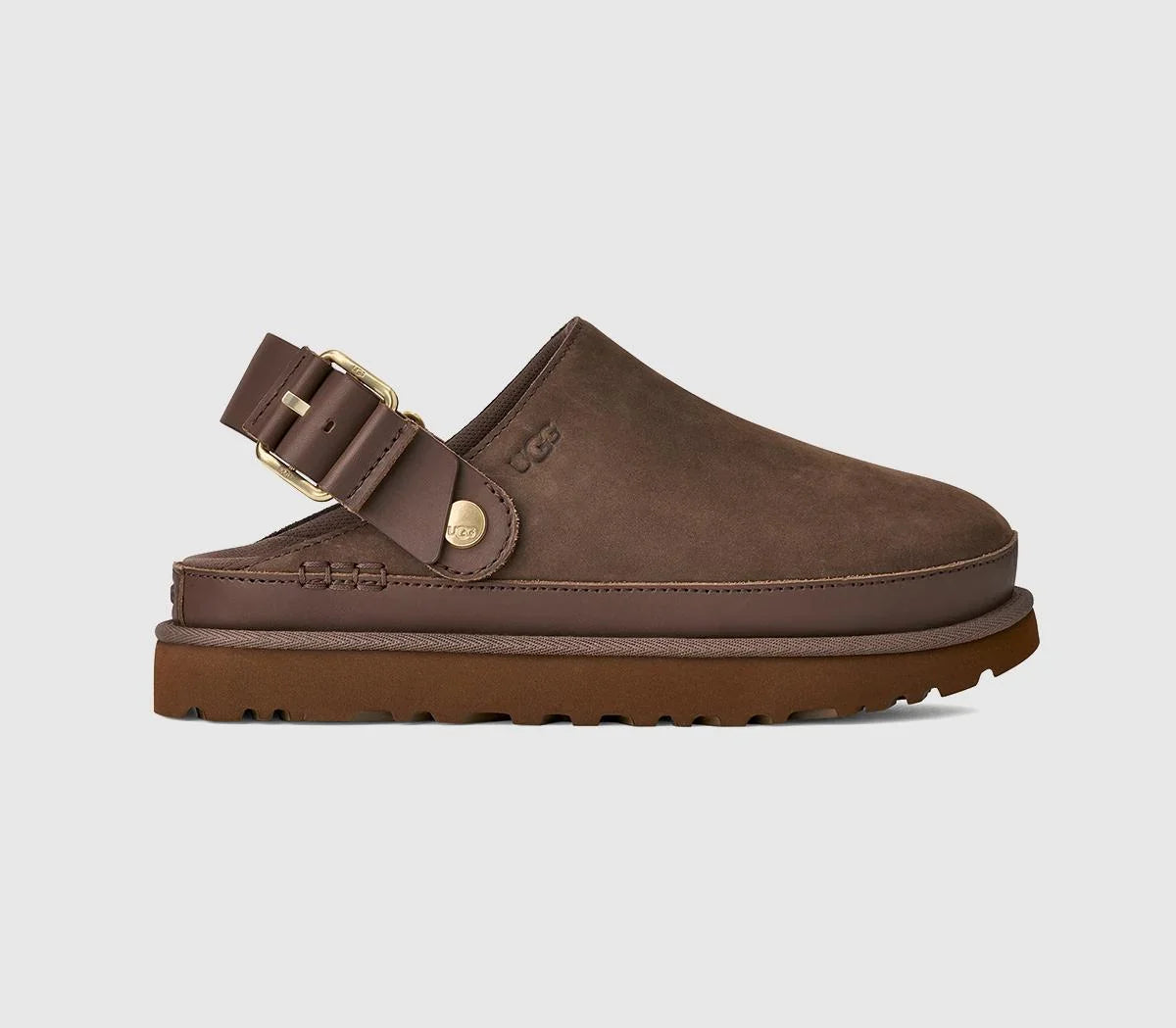 Womens UGG Goldenstar Villa Clogs Molasses UK Size 5