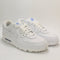 Nike Air Max 90 Trainers White White Blue Crystal UK Size 8