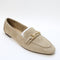 Womens OFFICE Felix Trim Loafers Beige Suede UK Size 6
