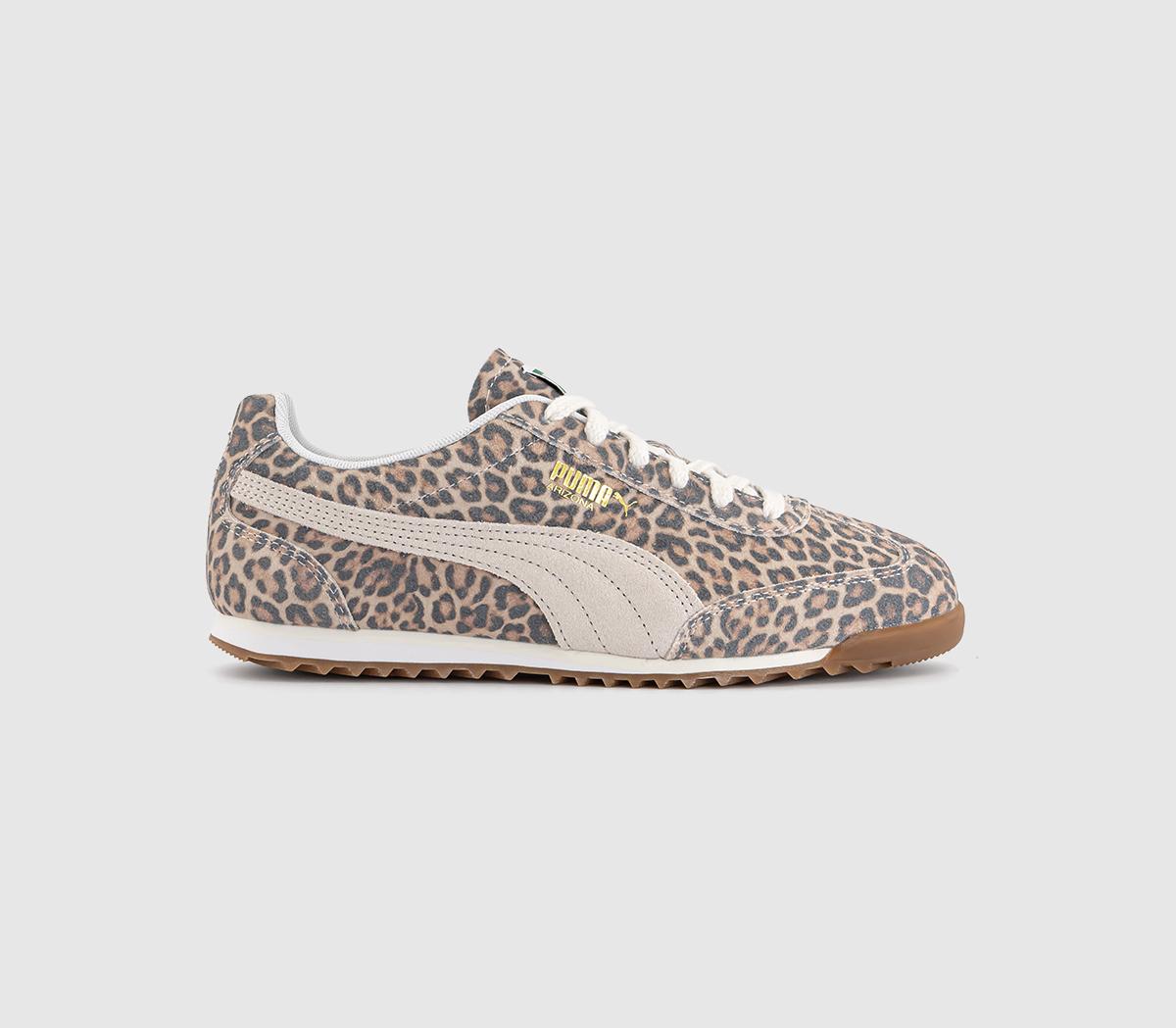 Odd sizes - PUMA Arizona Trainers Leopard UK Sizes Right 5/Left 4.5