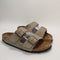 Womens BIRKENSTOCK Arizona Two Strap Sandals Suede Taupe UK Size 5.5 EU39
