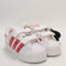 Kids adidas Superstar Led Lights Infant Trainers Black Bright Red White UK Size 8infant