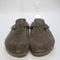 Womens BIRKENSTOCK Boston Clogs Concrete Gray Suede UK Size 4.5 EU37