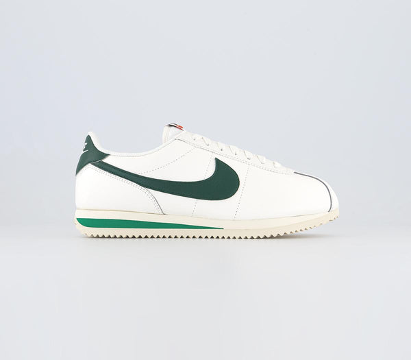 Nike Cortez Sail Gorge Green Malachite Coconut Milk Team Orange Uk Size 4