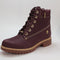 Womens Timberland Lyonsdale Boots Burgundy Nubuck UK Size 6
