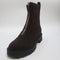 Womens OFFICE Atticus Front Zip Chunky Boots Brown Suede UK Size 5