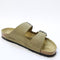 Mens BIRKENSTOCK Arizona Two Strap Sandals Faded Khaki Oiled Leather UK Size 7 EU40