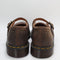 Womens Dr. Martens Floral Maryjanes Dark Brown Crazy Horse UK Size 7