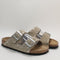 Womens BIRKENSTOCK Arizona Two Strap Sandals Taupe Rivet UK Size 4.5 EU37