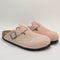 Womens BIRKENSTOCK Boston Clogs Pink Clay Suede UK Size 5 EU38