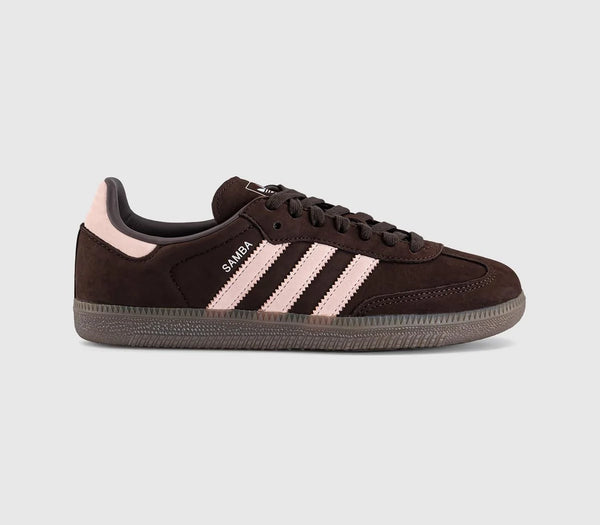 adidas Samba Og Trainers Aurora Coffee Sandy Pink White UK Size 5