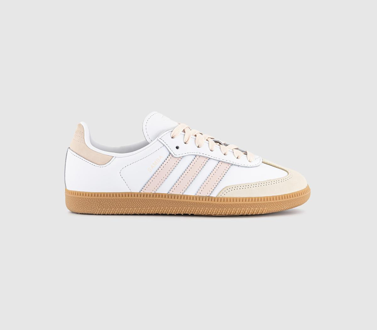 adidas Samba Og Trainers White Wonder Quartz Gum UK Size 6