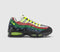 Nike Air Max 95 Trainers Sail Volt Univ Red Sport Green Black Midnight Navy UK Size 8