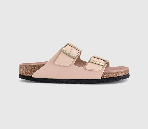 Womens BIRKENSTOCK Arizona Two Strap Sandals New Beige Pink Clay Triples Birko UK Size 5 EU38