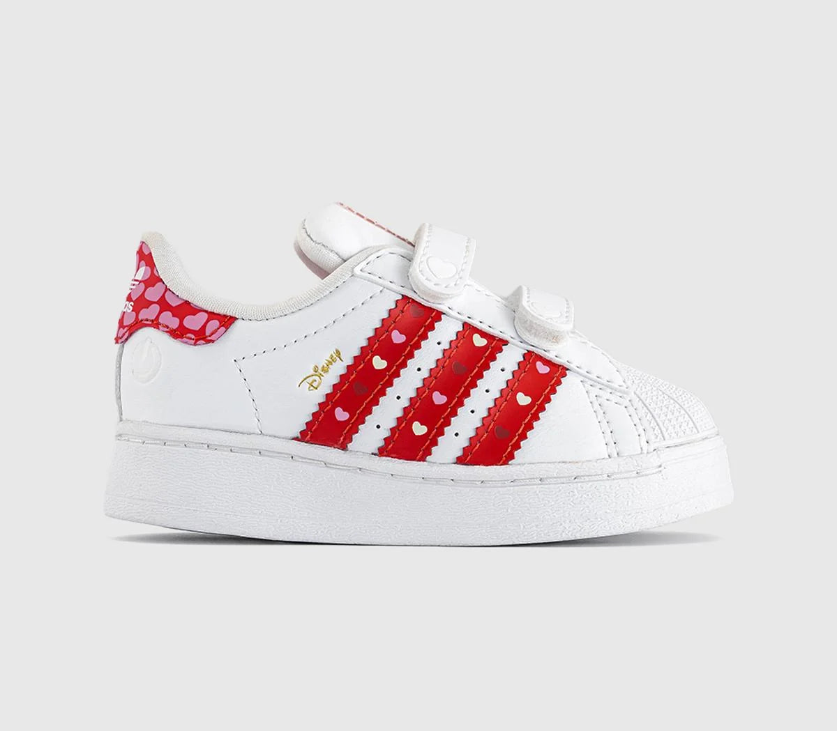 Kids adidas Superstar Led Lights Infant Trainers Black Bright Red White UK Size 8infant