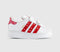 Kids adidas Superstar Led Lights Infant Trainers Black Bright Red White UK Size 8infant