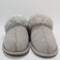 Womens UGG Scuffette II Metal Logo Slippers Seal Grey UK Size 6