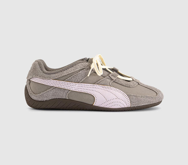 PUMA Speedcat Go Trainers Mouse Gray Powder Pink UK Size 5