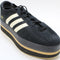 adidas Gazelle Stack Trainers Core Black Cream White Gum UK Size 6