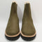 Womens TOMS Bennet Chelsea Faux Fur Lined Boots Olive UK Size 5
