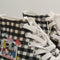 Converse All Star Hi Trainers Hello Kitty Black White Pink UK Size 6.5