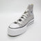 Odd sizes - Converse All Star Lift Hi Platform Trainers Grey Area White Black UK Sizes Right 6/Left 5