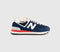 New Balance 574 Trainers Blue Navy UK Size 5