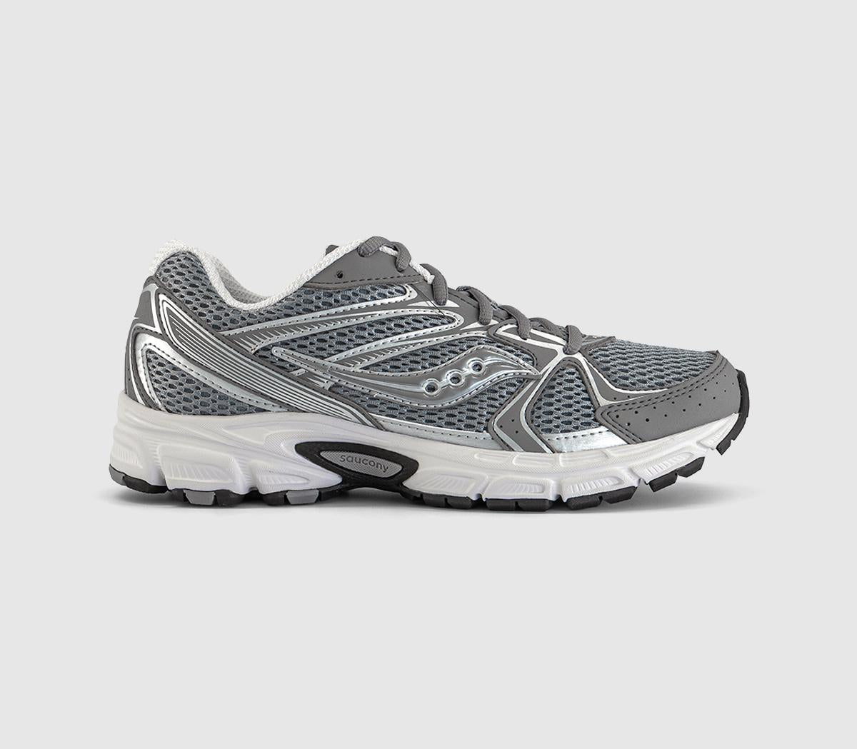 Saucony Ride Millenium Trainers Grey Grey Silver UK Size 6