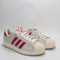 adidas Superstar Il Trainers Cream White Better Scarlet Sandy Pink UK Size 8
