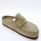 Womens BIRKENSTOCK Naples Wrapped EXQUISITE Clogs Suede Taupe UK Size 5 EU38