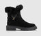 Womens EARTHADDICT Akka Fur Cuff Ankle Boots Black UK Size 6