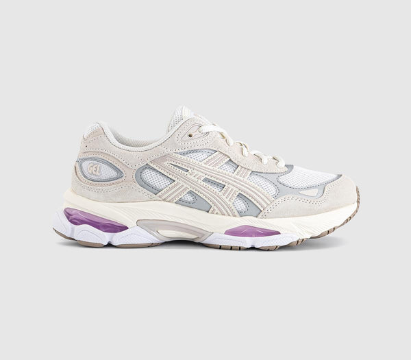 ASICS Gel NYC 2.0 Trainers White Taro Purple UK Size 6