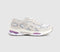 ASICS Gel NYC 2.0 Trainers White Taro Purple UK Size 5.5