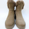 Womens Earth Addict Akka Fur Cuff Ankle Boots Taupe Uk Size 5