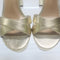 Womens OFFICE Honor Cross Over Platform Block Heel Sandals Gold UK Size 6