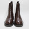 Womens Office Attention Clean Chelsea Ankle Boots Choc Leather