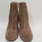Womens Office Ash Cylinder Stacked Heel Boots Mink Suede Uk Size 5