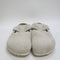 Womens Birkenstock Boston Clogs Antique White Suede Uk Size 5.5