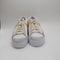 Odd Sizes - Nike Blazer Low Platform White Vivid Orange Citron Pulse Adobe - UK Sizes Right 6.5/Left 6