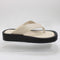 Womens ALOHAS Overcast Leather Toe Post Sandals Ivory UK Size 4